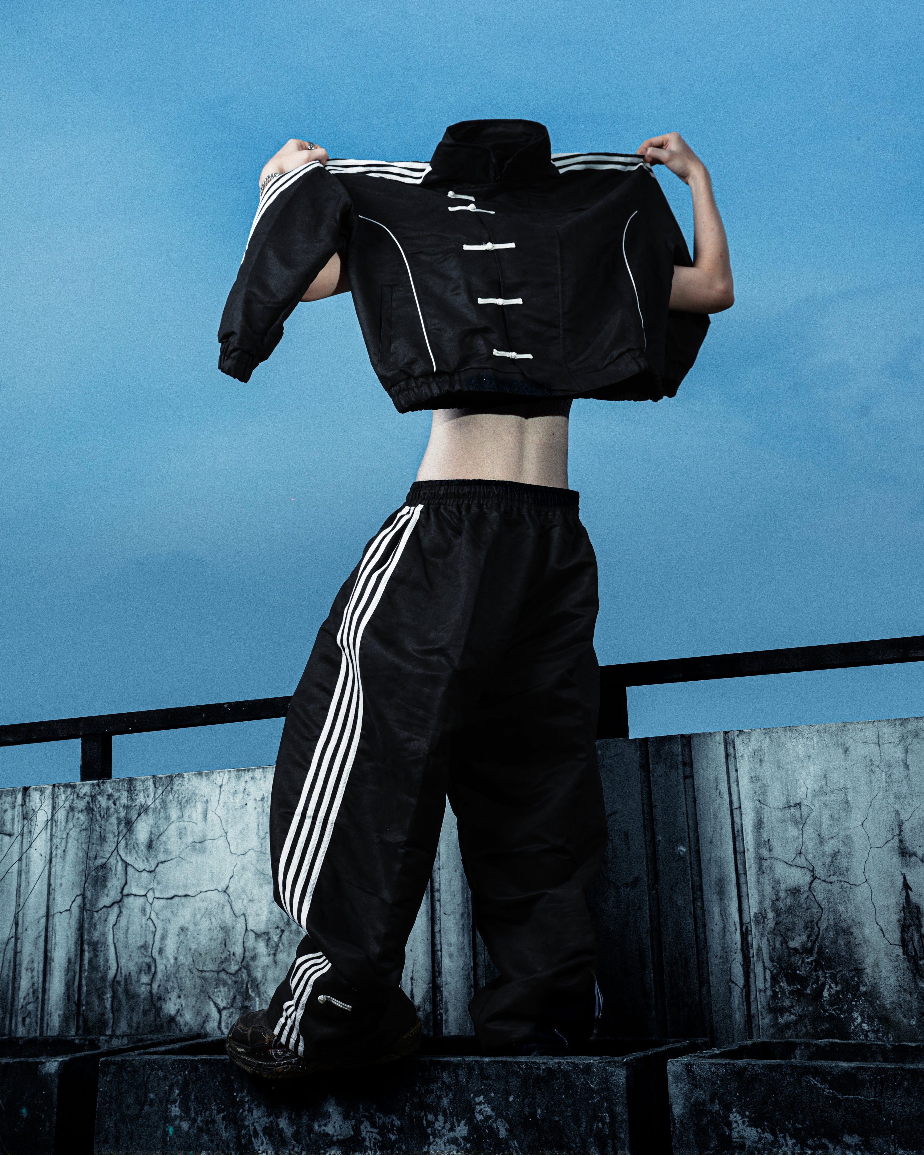 TAGGED -  Mandarin Tracksuit - Black